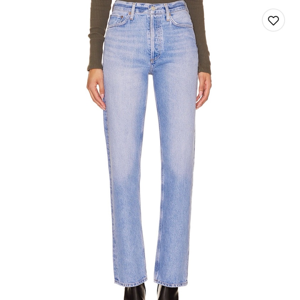 AGOLDE Light Blue 90'S PINCH WAIST HIGH RISE STRAIGHT 22